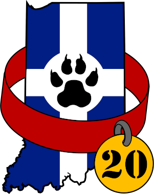 Indiana Pet, Pup and Trainer Logo